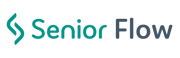logo Senior Flow_verde e azul cinza